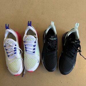 Nike Air Max 270 Sneakers - White and Black pre-loved, size 7